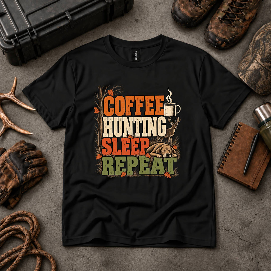 Coffee. Hunting. Sleep. Repeat.