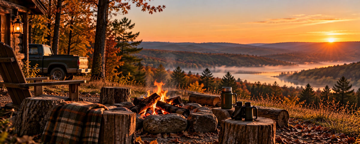 Autumn hunting camp