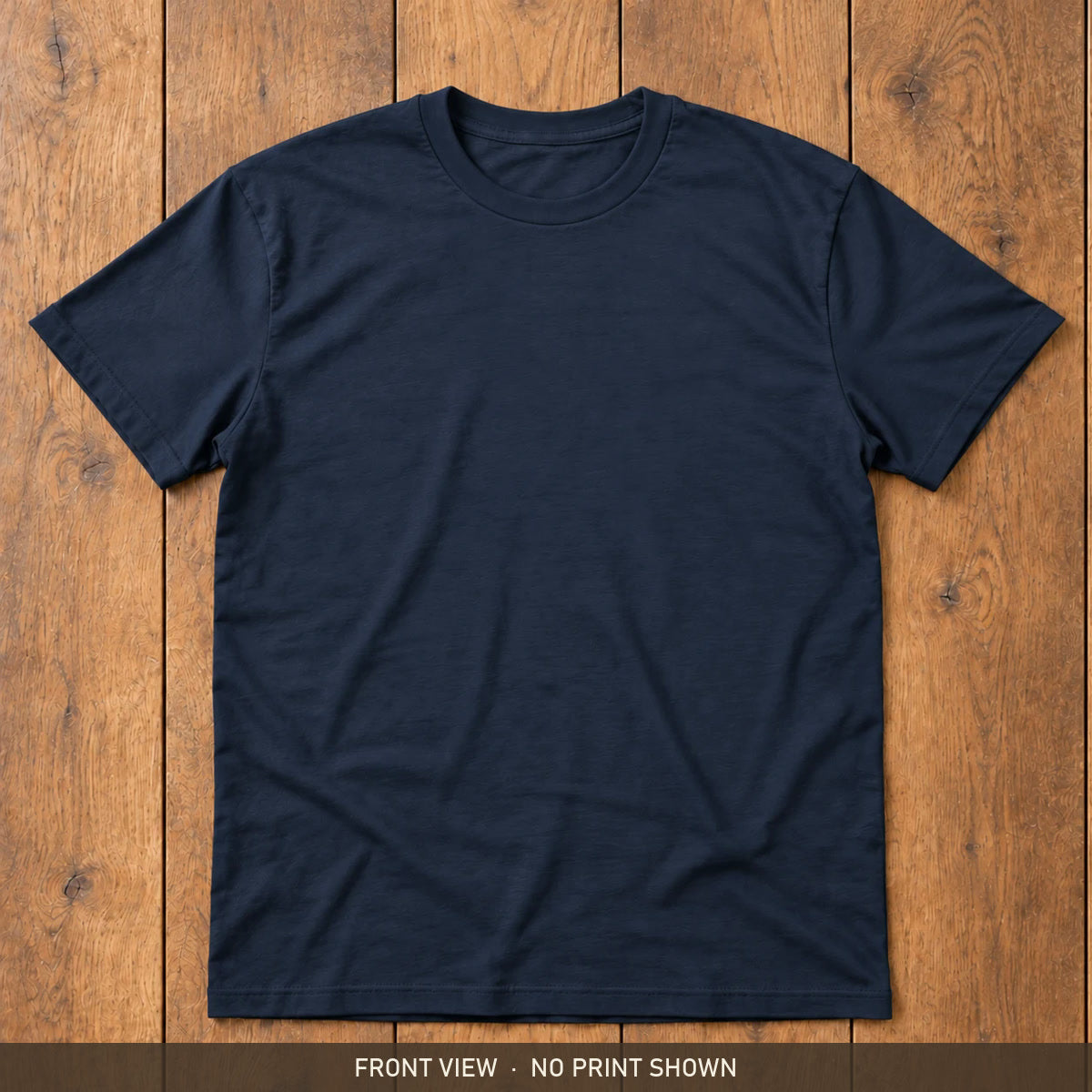 Navy Gildan Softstyle 64000 t-shirt, front view, no print shown