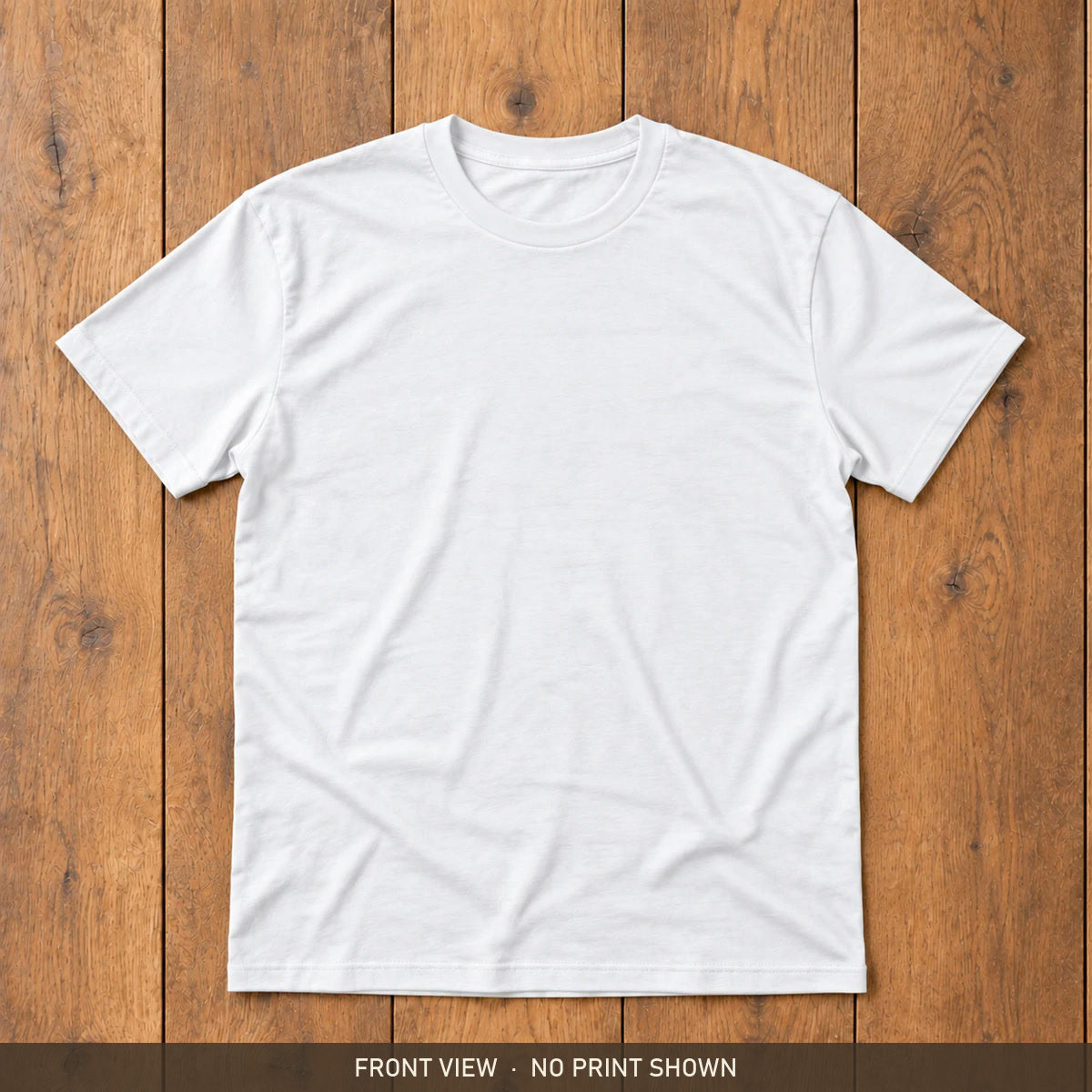 White Gildan Softstyle 64000 t-shirt, front view, no print shown